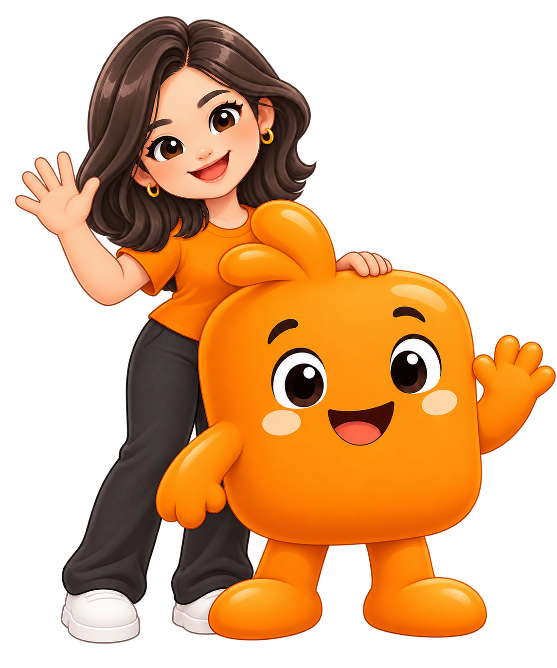มาสคอต HPV Buddy โบกมือทักทาย